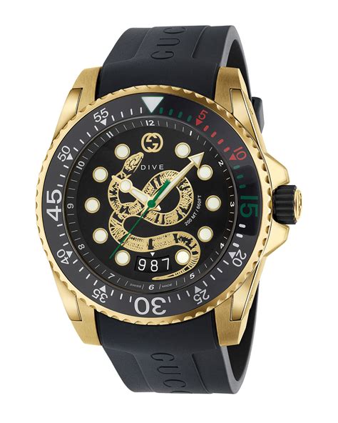 gucci diving watch|Gucci snake watch men's.